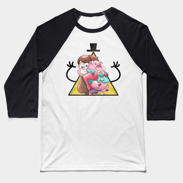 Mabel Pines & Waddles Vintage Look Baseball T-Shirt by The Gumball Machine